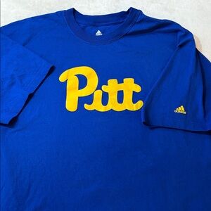Pitt Panthers Adidas T-shirt Short Sleeve Mens 2XL XXL University of Pittsburgh